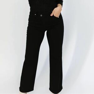 Black risen size 27 (5) denim crossover waist 31” inseam